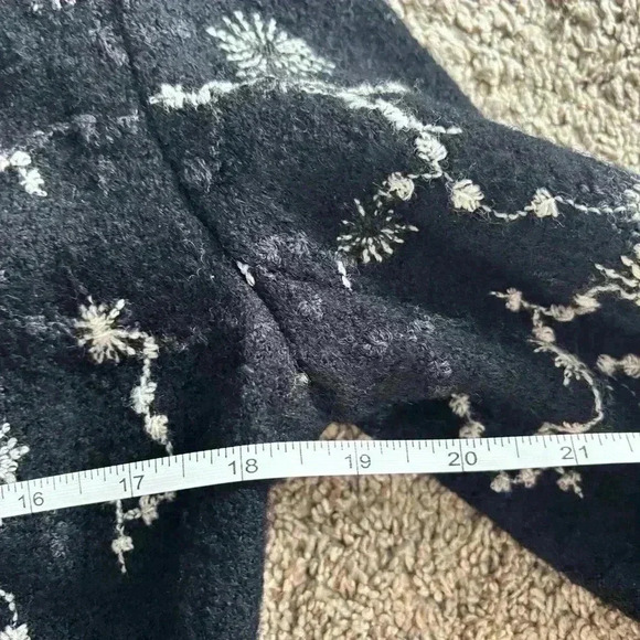 SpiritHouse 100% Wool Made in LA USA Black White Pattern Blazer Size Medium - Picture 10 of 12